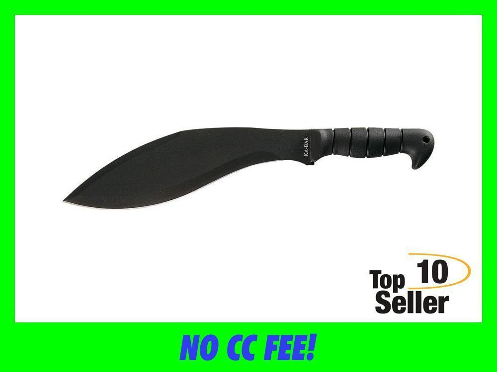 Ka-Bar 1249 Kukri 11.50” Black SK-5 Steel Blade/ TPR Handle 17” Long-img-0
