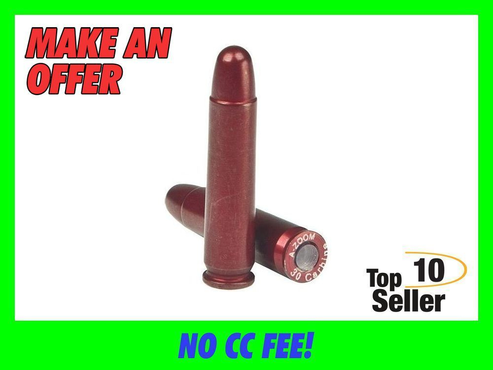 A-Zoom 12225 Rifle Snap Cap 30 Carbine Aluminum 2 Pack-img-0