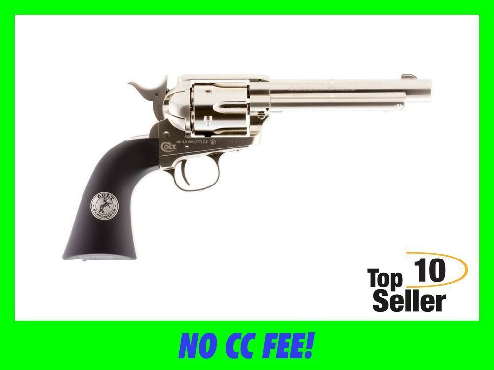 Umarex USA 2254051 Colt Peacemaker CO2 Pistol 177 Pellet 6rd Nickel...-img-0
