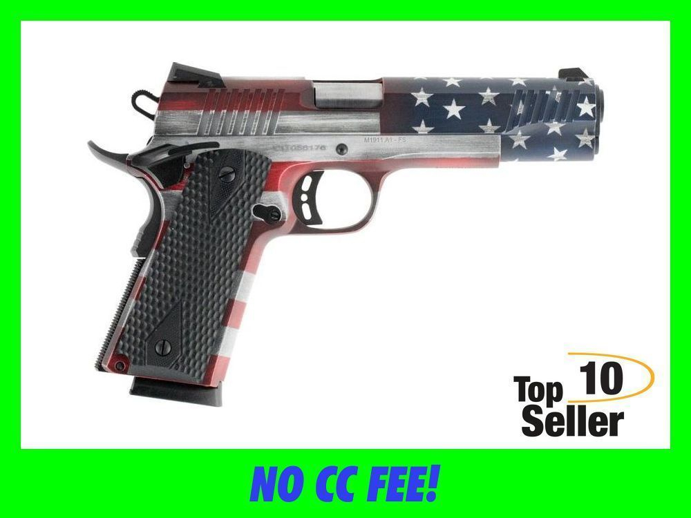 Citadel CIT45FSPUSA M1911 Government 45 ACP 8+1, 5” Stainless Steel...-img-0