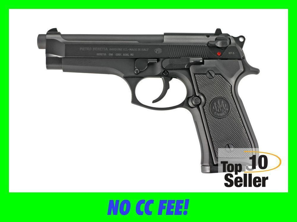 Beretta 92 92FS 9mm Pistol 2-15rd Mags 4.9" J92F300M-img-0