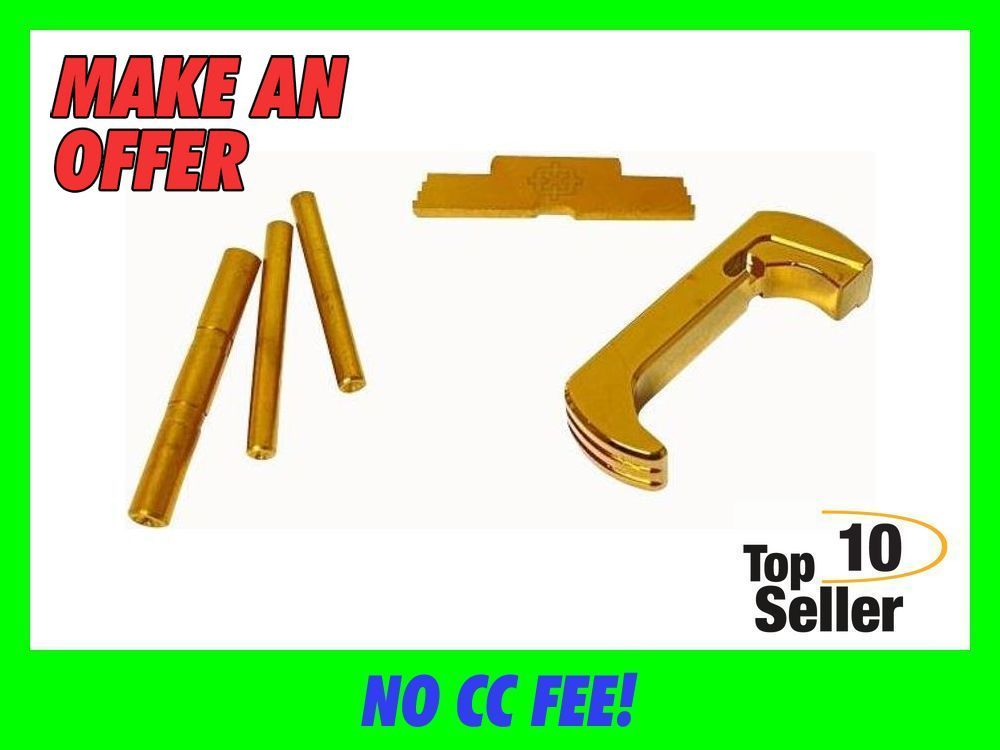 Cross Armory CRG4OKGD 3 Piece Kit Extended Compatible w/Glock Gen4 Gold...-img-0