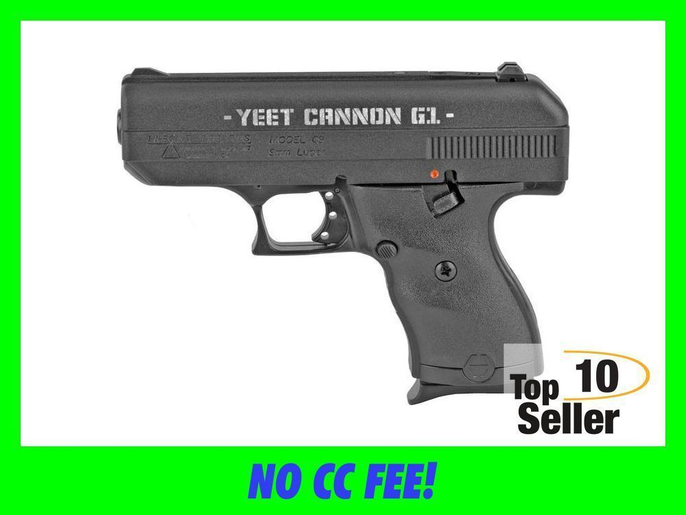 Hi-Point Yeet Cannon C9 YCG1 9mm Pistol 3.50” 8+1 Black Steel Engraved-img-0