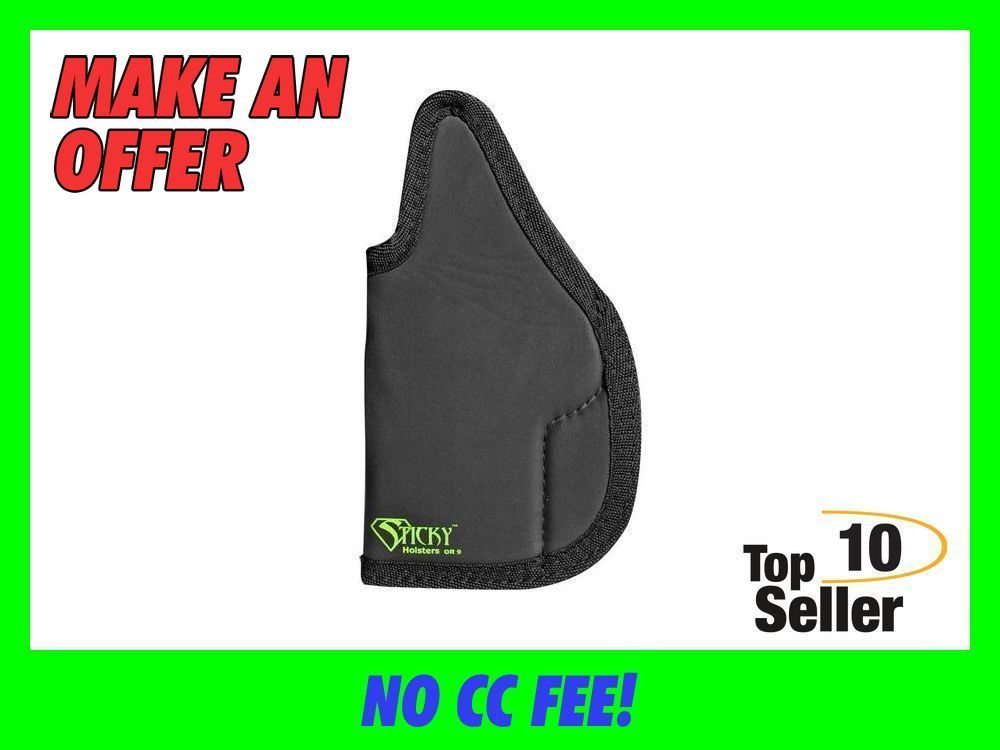 Sticky Holsters OR9 Black/Green Latex Free Rubber Fits HK USP 45/Sig...-img-0