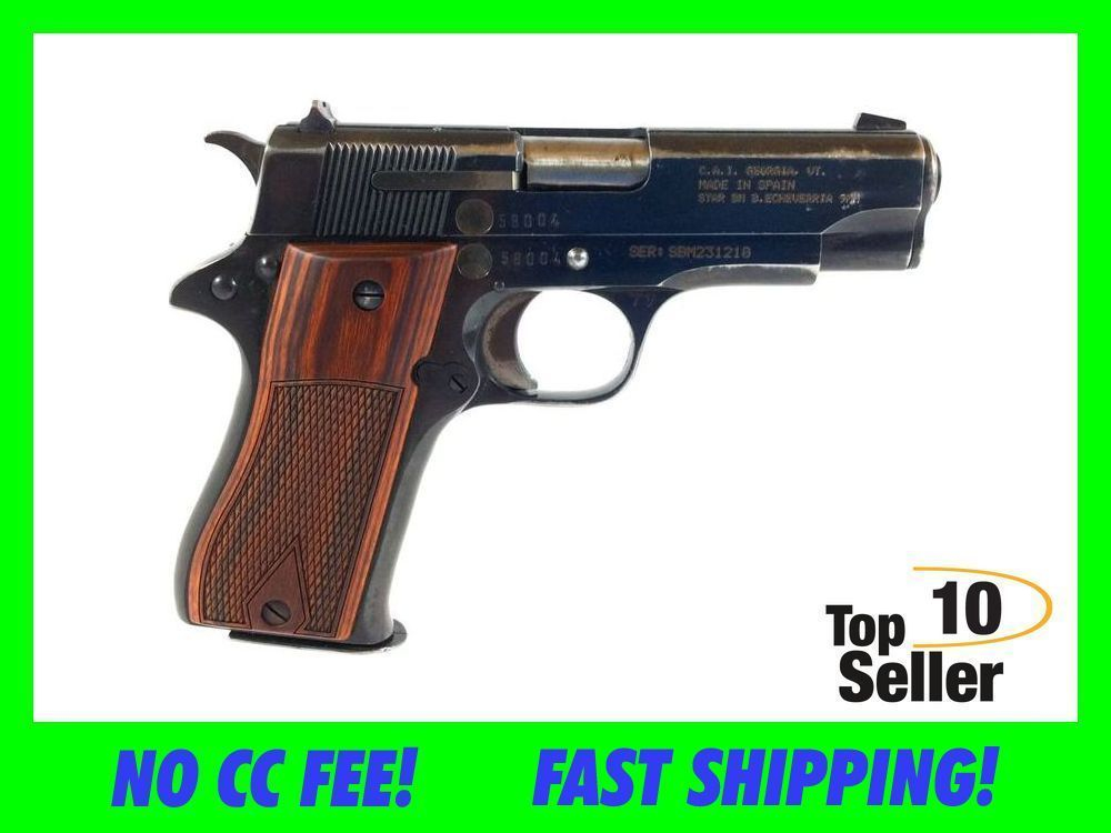 Star BM 9mm 1911 Wood Grips Hand Select Semi Auto Pistol-img-0