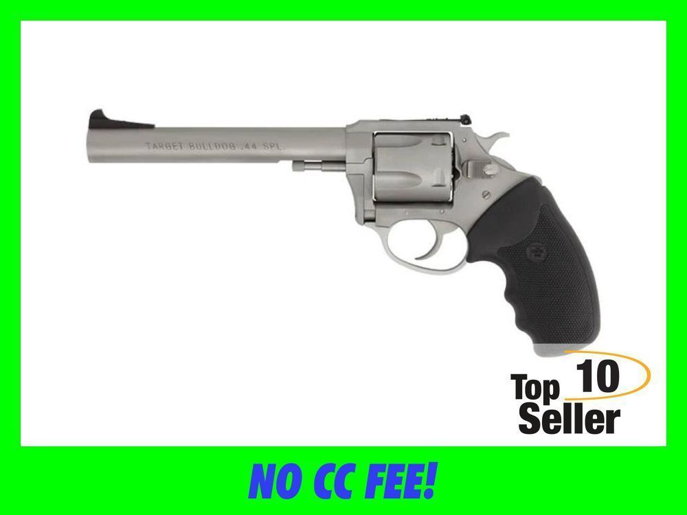 Charter Arms Bulldog Target 44 Special 5 rd 6” Brushed Stainless S&W Spl-img-0