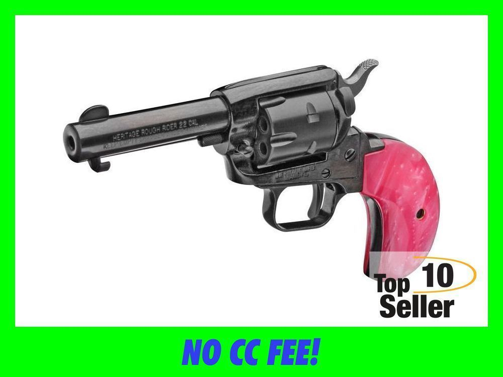 HeritageRough Rider 22 LR,22 WMR Combo 6rd 3.50” Pink Pearl Grips-img-0