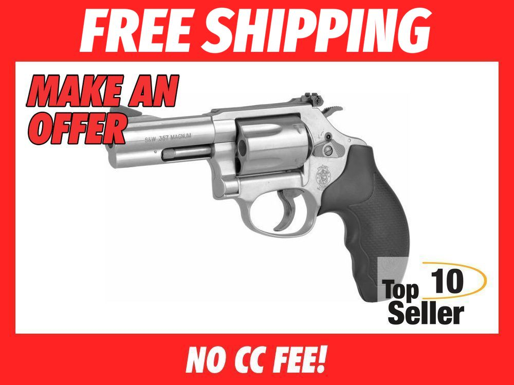 Smith Wesson 60 357 Magnum 3” 5rd Single/Double Stainless Mag Revolver-img-0