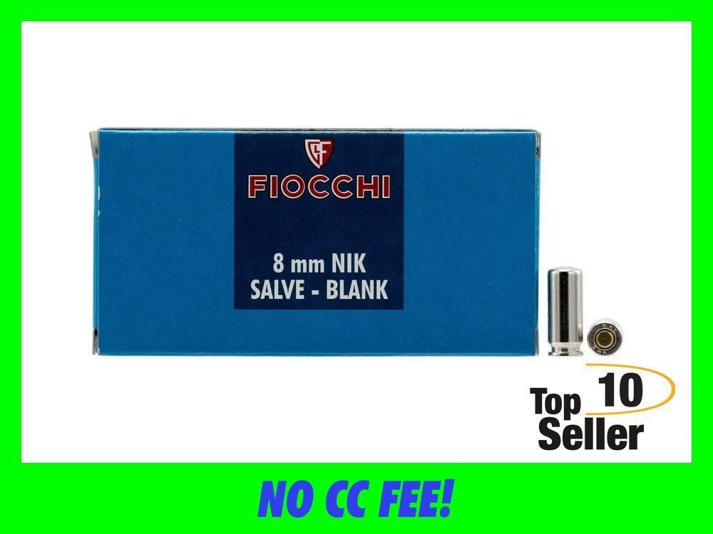 Fiocchi 8MMBLANK Pistol Blank 8mm 50 Per Box/ 20 Case-img-0