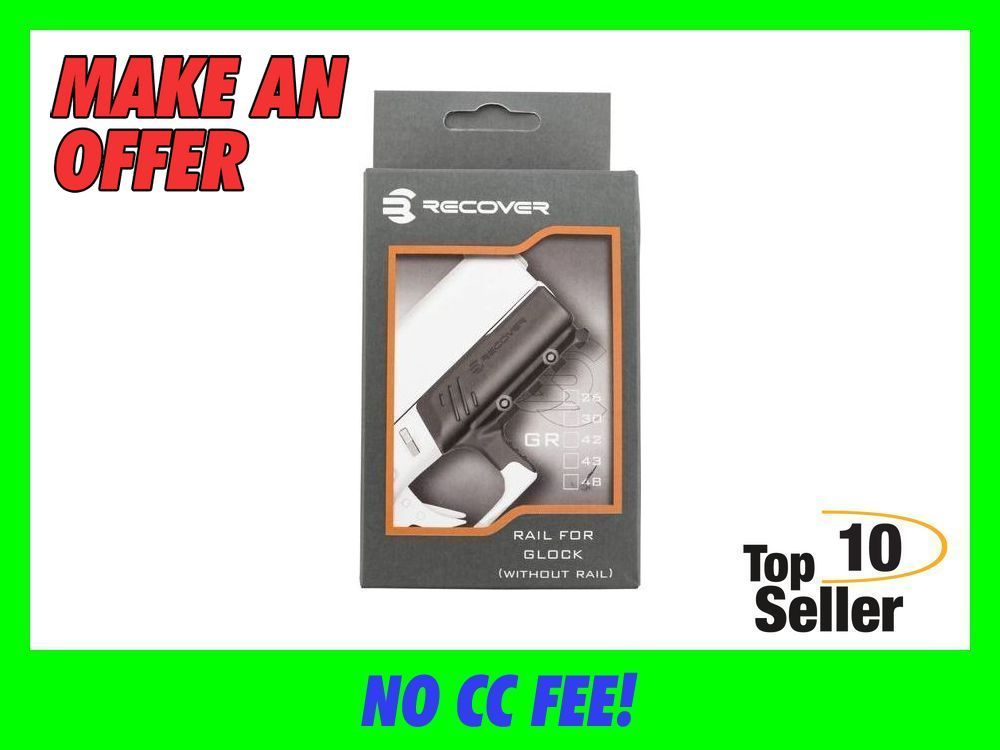 Recover Tactical GR4801 Full Size Rail for Glock 48 Black-img-0