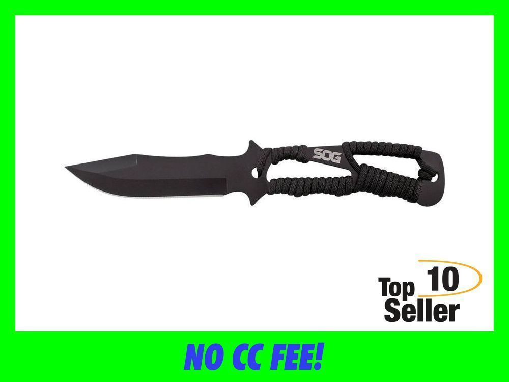 S.O.G SOGF041TNC Throwing Knives Fixed 4.40” Plain Black Hardcased...-img-0