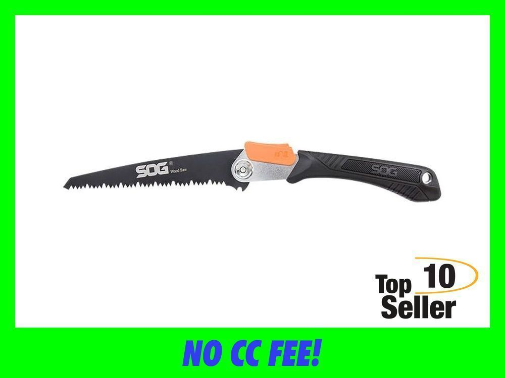 S.O.G SOGF10NCP Wood Saw Folding 8.25” Black High Carbon Steel Blade...-img-0