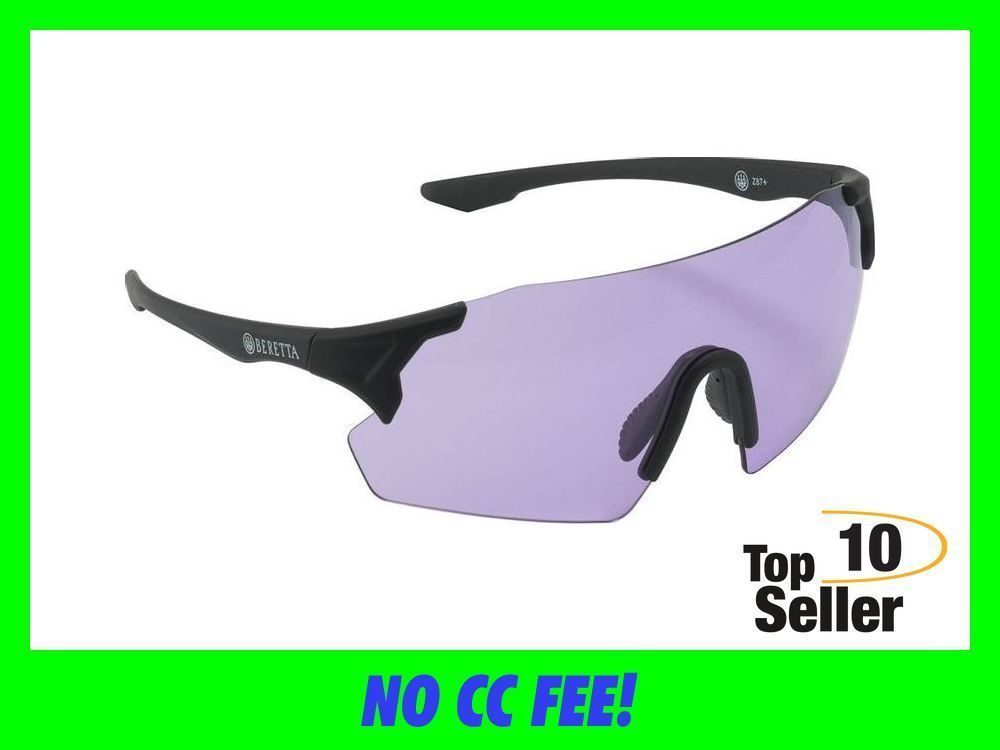 Beretta USA OC061A28540316UNI Challenge EVO Glasses Purple Lens Black Frame-img-0