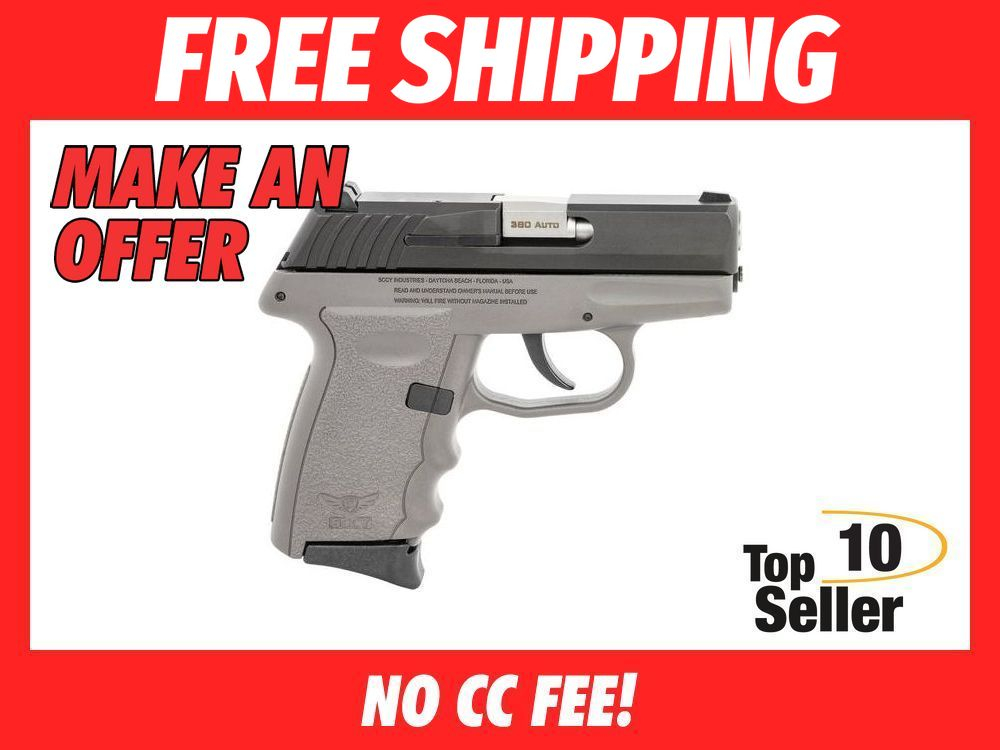 SCCY Industries CPX-3CBSG CPX-3 380 ACP 10+1 3.10” Sniper Gray Polymer-img-0