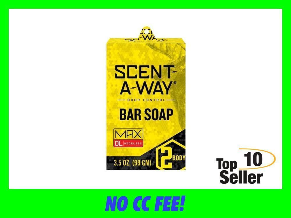 ScentAWay 07757 Max Bar Soap Odor Eliminator Odorless Scent Vegetable