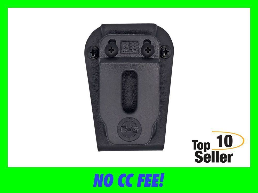 C&G Holsters Universal Single Stack Black Kydex Belt Clip