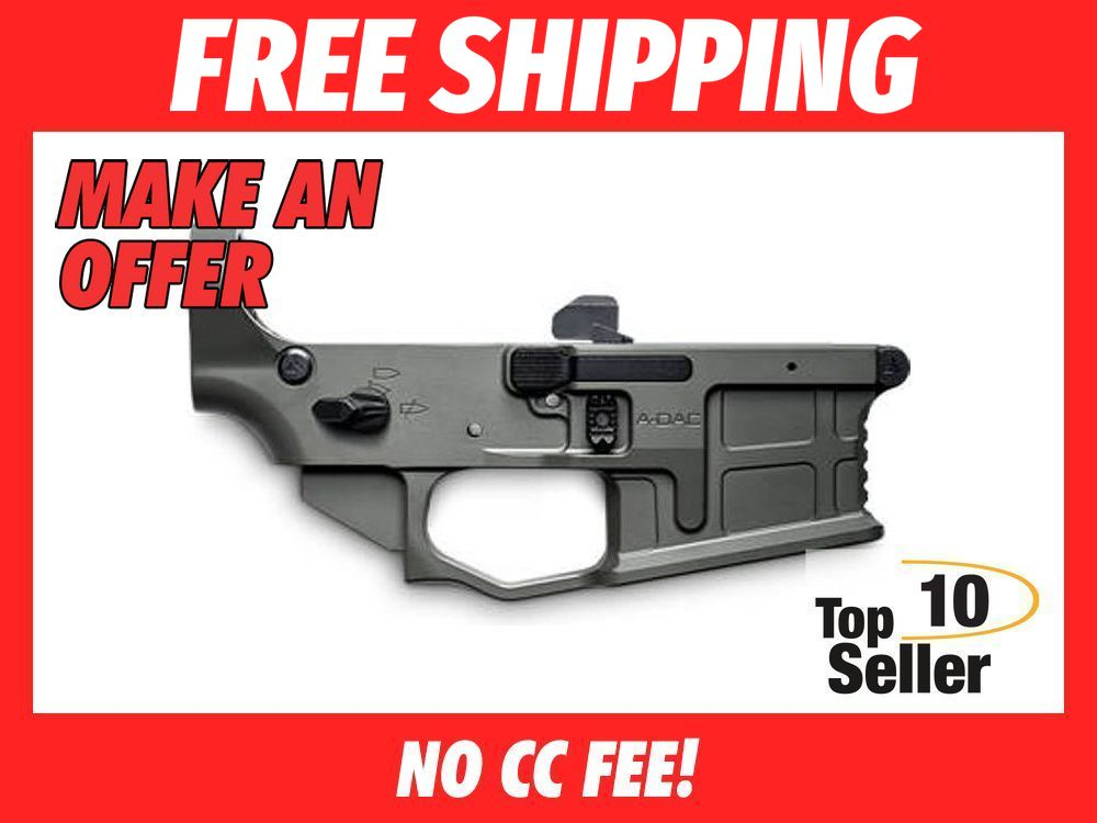 Radian Weapons R0388 A-DAC 15 Lower Receiver Gray, Fully Ambi Controls,...-img-0
