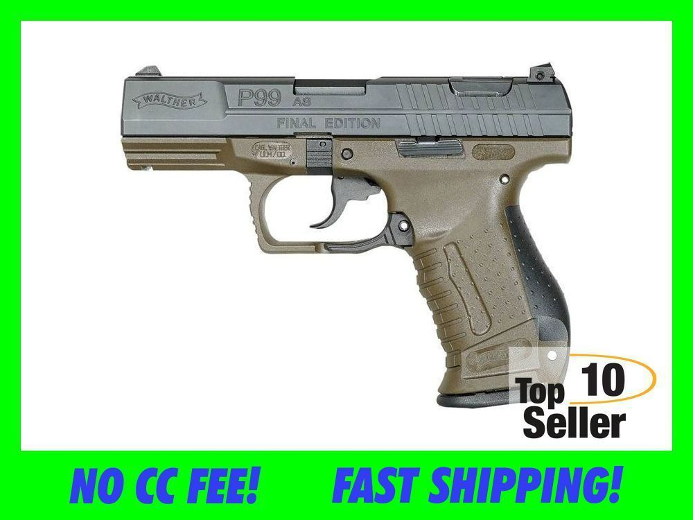 Walther P99 Final Edition 9mm Semi-Auto Pistol 4" 15rd Green 2874172-img-0