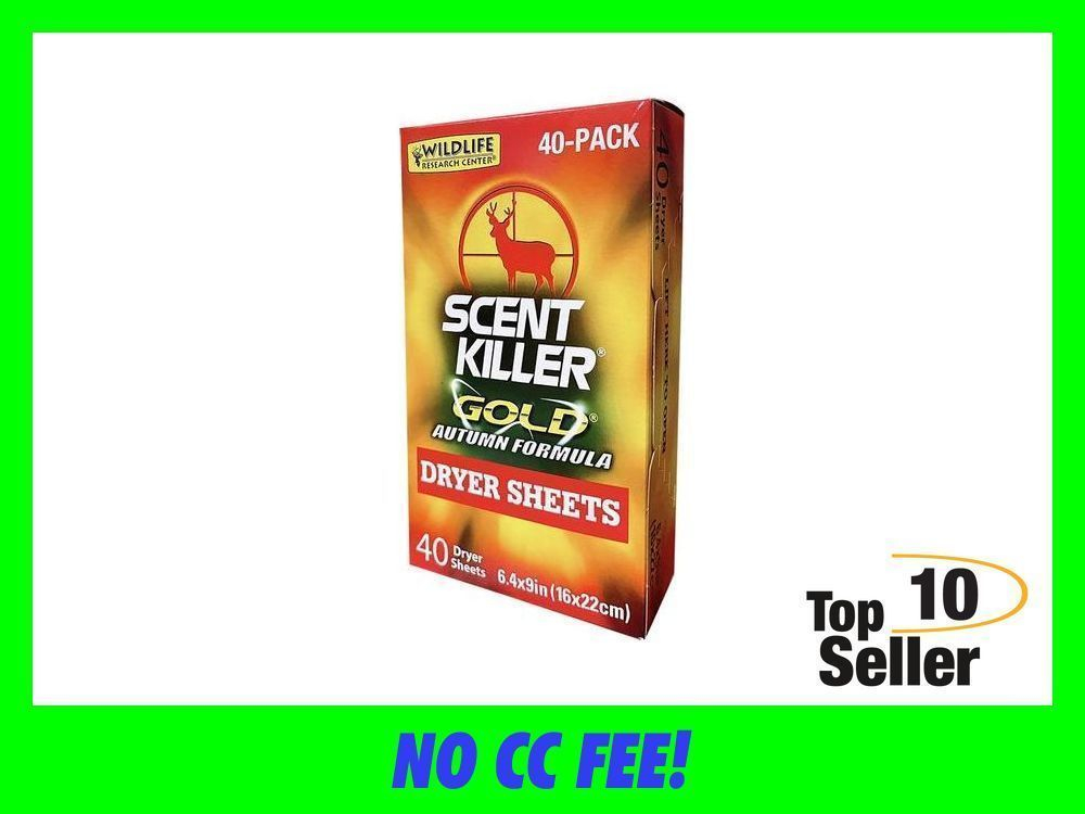 Wildlife Research 1283 Scent Killer Gold Autumn Dryer Sheets Odor...-img-0