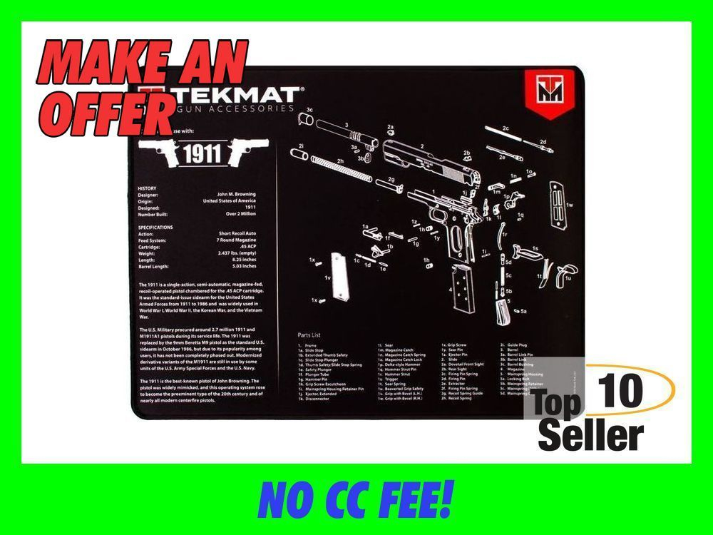 TekMat TEKR201911 1911 Ultra 20 Cleaning Mat Parts Diagram 15” x 20”-img-0