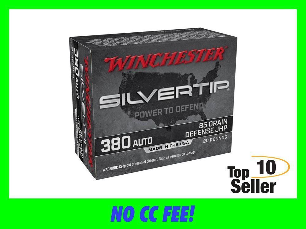 380 AMMO Winchester ACP Silvertip 380ACP 85 gr Jacket Hollow Point-img-0