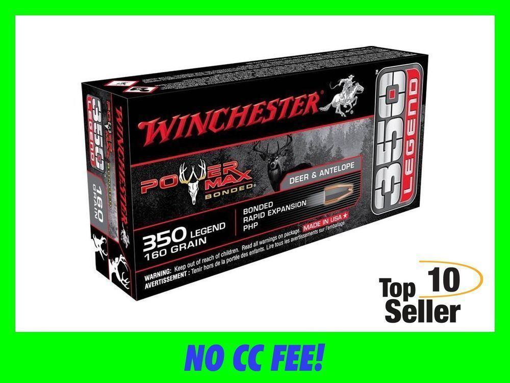 Winchester Ammo X3501BP Power Max Bonded 350 Legend 160 gr Rapid...-img-0