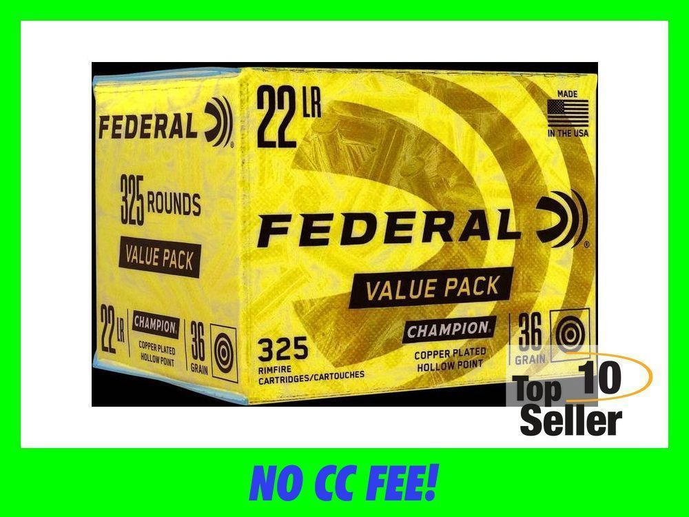 Federal 725 Champion Training Value Pack 22 LR 36 gr Copper Plated...-img-0