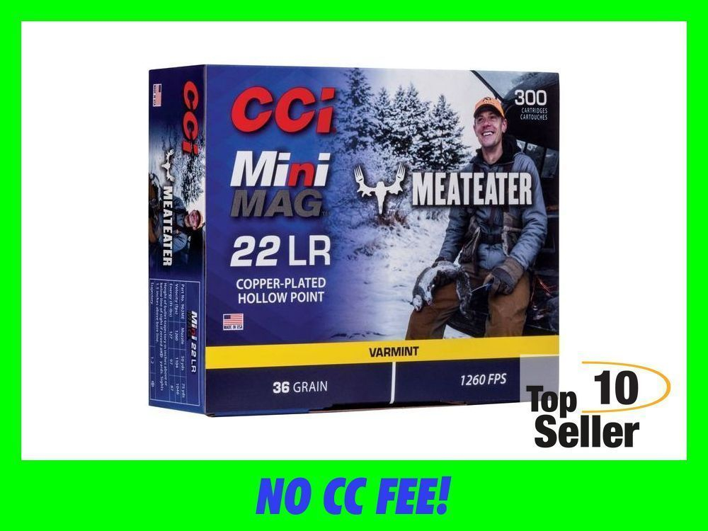 CCI 22 LR Mini-Mag 36 gr Hollow Point MeatEater Special 300 Rounds 22LR-img-0