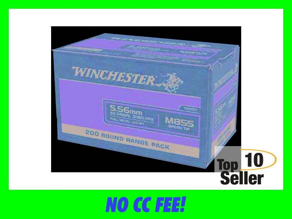 Winchester 5.56 NATO Ammo Green Tip 62 gr M855 200RDS 223-img-0