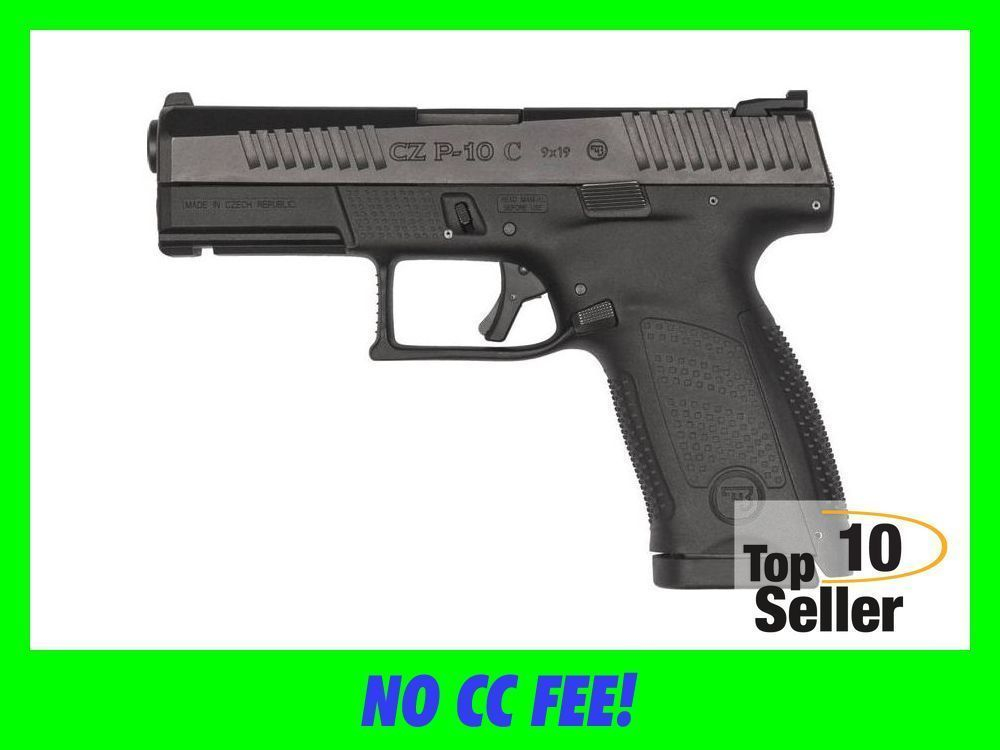 CZ-USA 01536 P-10 C 9mm Luger 10+1 4.02” Black Steel Barrel, Nitride...-img-0