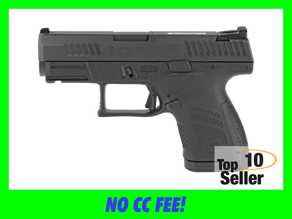 CZ-USA 01560 P-10 S 9mm Luger 3.50” 10+1 Overall Black Finish with...-img-0