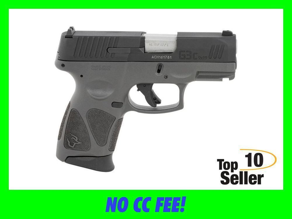 Taurus 1G3C931G G3C Compact Frame 9mm Luger 12+1 3.26” Matte Stainless-img-0