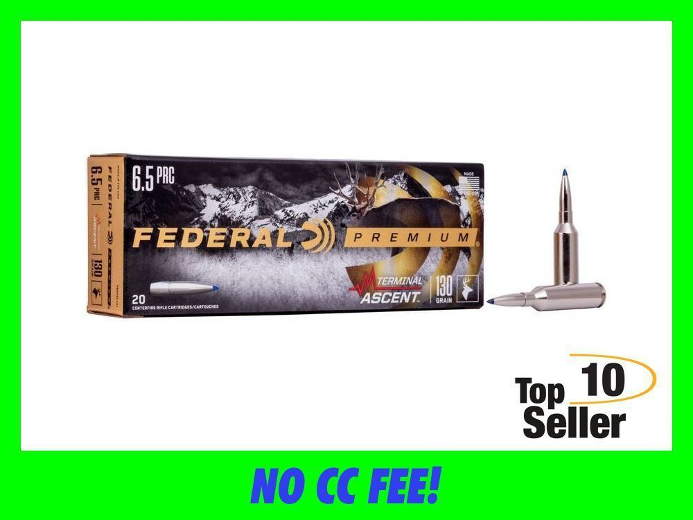 Federal p65prcta1 premium terminal ascent 6 5 prc 130 gr 20 per box 10