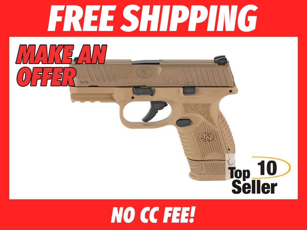 FN 66100818 509 Compact 9mm Luger 3.70” Barrel 12+1 Or 15+1, Flat Dark-img-0