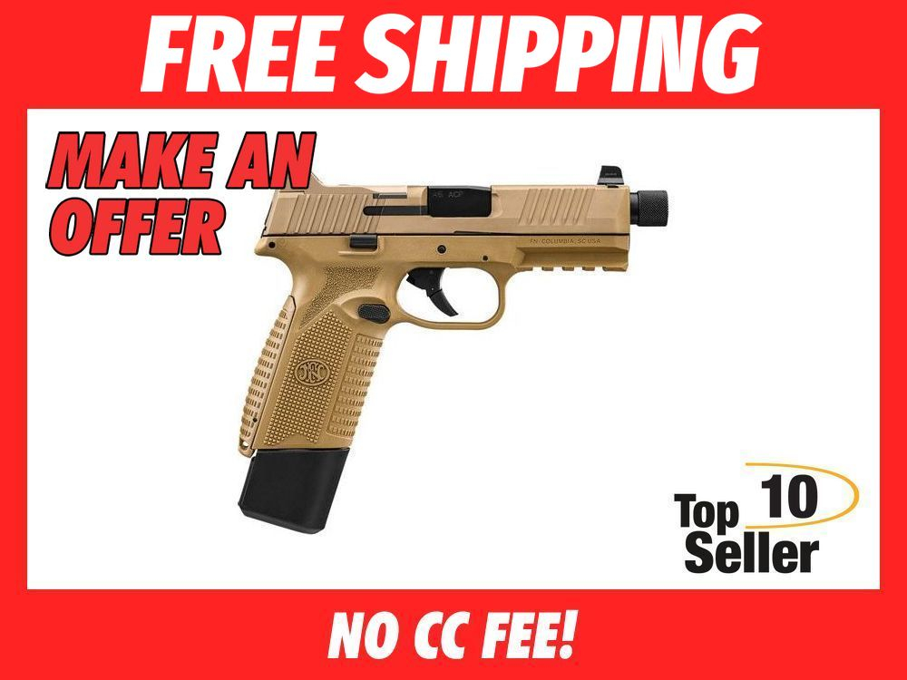 FN 545 Tactical FDE 45ACP 4.71in 2 Mags 66-101384-img-0
