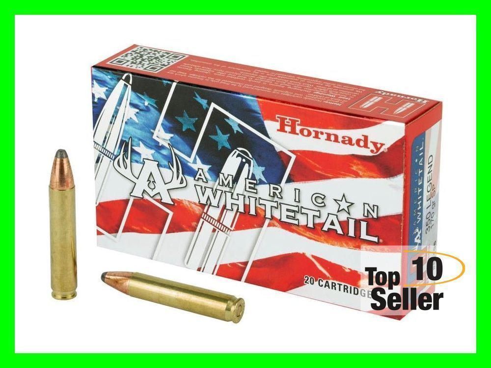 Hornady 81196 American Whitetail 350 Legend 170 Gr InterLock 20 Per Box ...