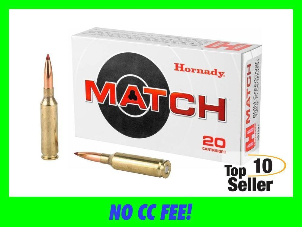 6mm Creedmoor Hornady Match ammo 108 gr ELD Low Drag-img-0