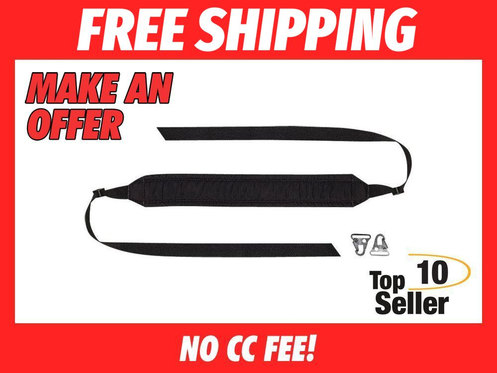 FN 56489 M249/M249S Black Padded Nylon Sling with Hardware Included-img-0