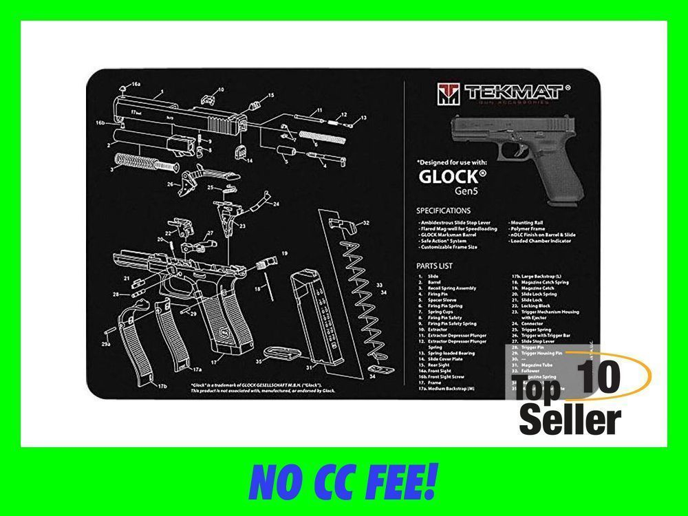 TekMat TEKR20GLOCK-G5 Glock Gen 5 Ultra 20 Cleaning Mat Gen5 Parts...-img-0