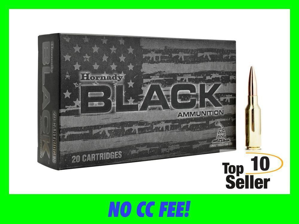 6mm ARC AMMO Hornady Black 105gr Boat-Tail Hollow Point Match 81604-img-0