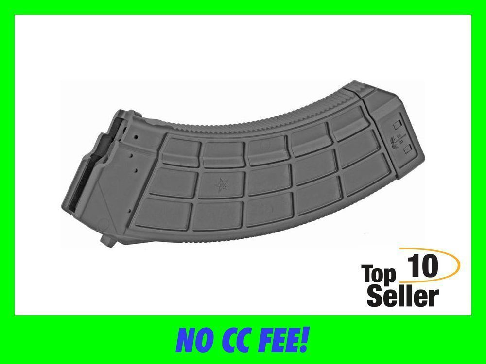 US Palm MA943A Standard 30rd 7.62x39mm For AK-47 Black Polymer-img-0