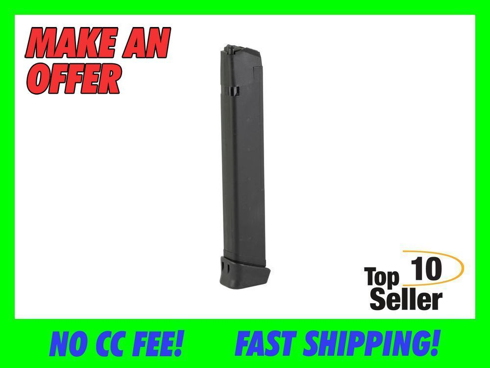 33rd Extended Mag for Glock 17 9mm Magazine G17 33 Round Clip High Cap-img-0