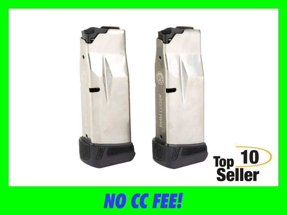 Ruger Max-9 12 Rd Magazine OEM Value Pack 9mm E-Nickel 2 Mags Mag-img-0