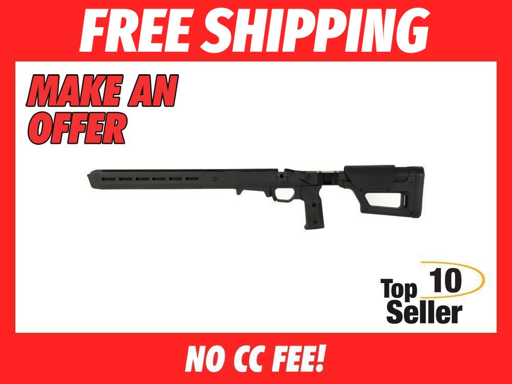 Magpul MAG1199-BLK Pro 700 Lite SA Black Adjustable Synthetic Stock with-img-0
