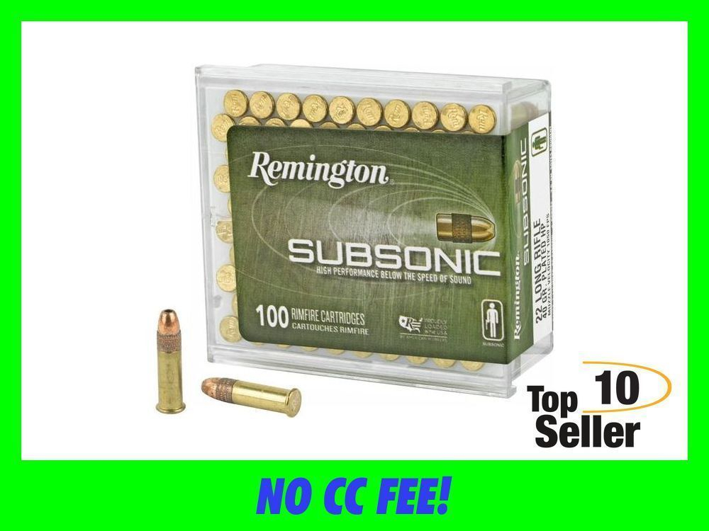 Remington Ammunition 21137 Subsonic Rimfire 22 LR 40 gr Hollow Point 100-img-0