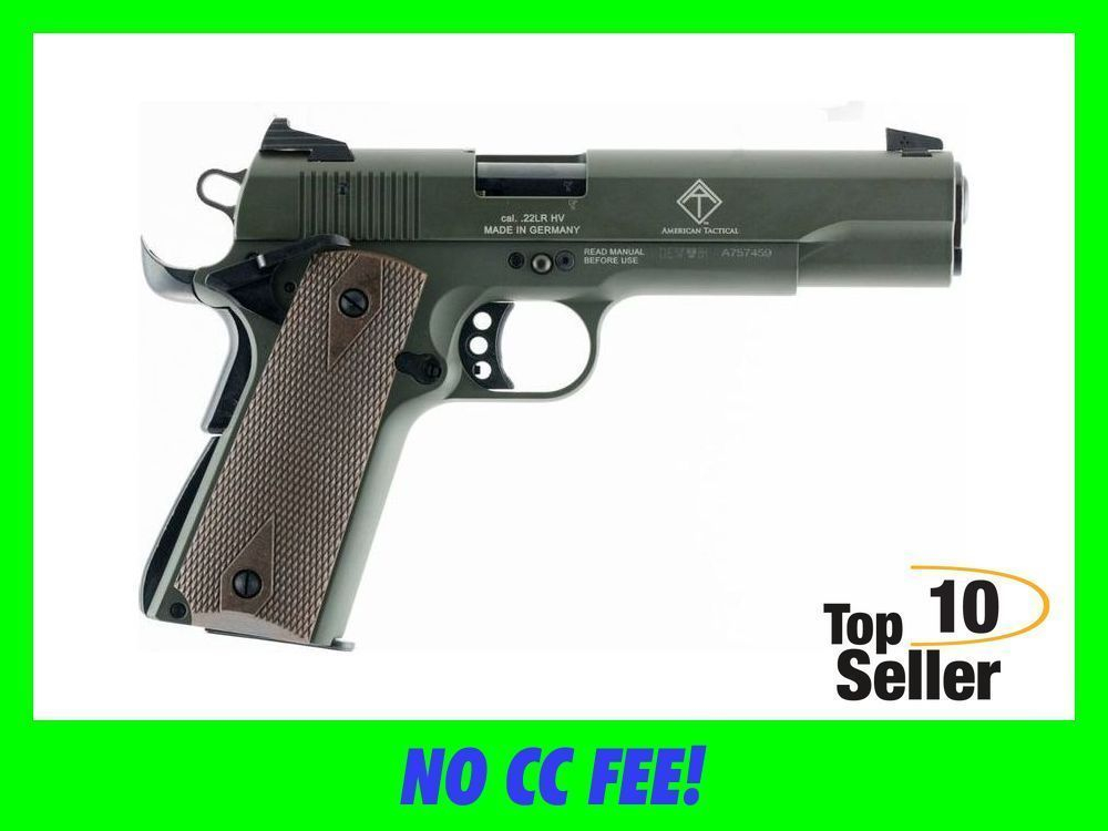 Gsg Gsg2210m1911g 1911 22 Lr 101 5” Threaded Barrel Od Green Semi Auto Pistols At 7350