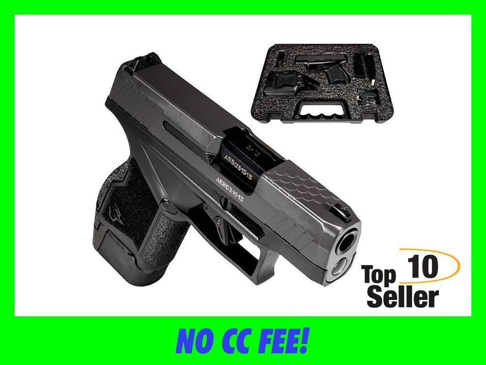 Taurus 1GX4M93GR10 GX4 Micro-Compact 9mm Luger 10+1 3.06” Black Steel...-img-0