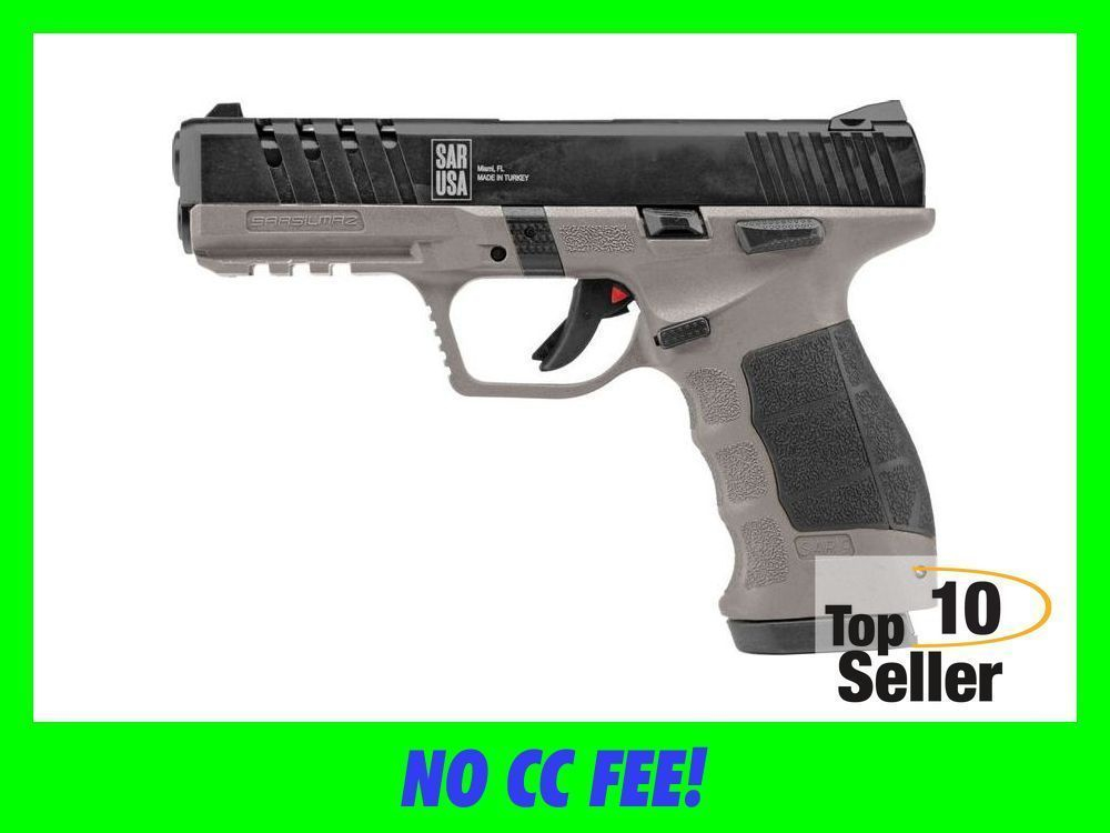 Sar USA SAR9XCKBL SAR9X 9mm Luger 4.40” 17+1, 19+1 (2) Platinum...-img-0