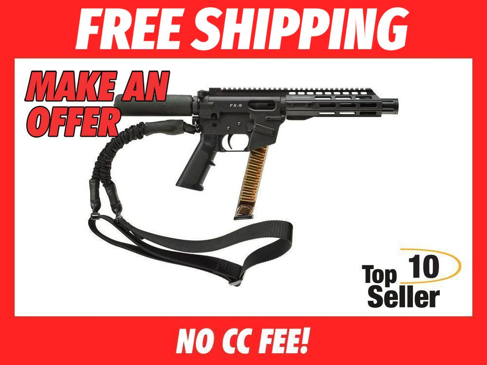 FREEDOM ORDNANCE FX9P8T FX-9 9mm Luger 32+1 8”, Black, M-LOK Handguard-img-0