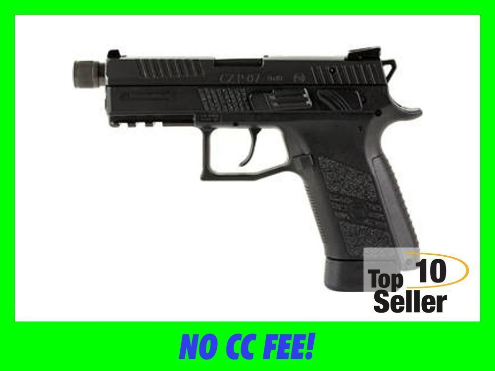 CZ-USA 89289 P-07 Suppressor Ready 9mm Luger 4.36” 17+1 Overall Black...-img-0